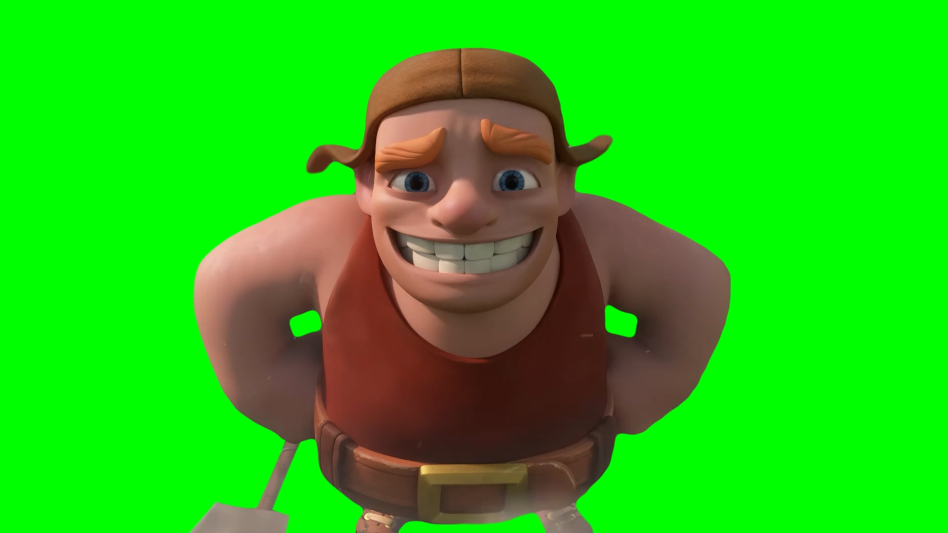 Clash of Clans Builder Town Hall Getting Destroyed meme (Green Screen)