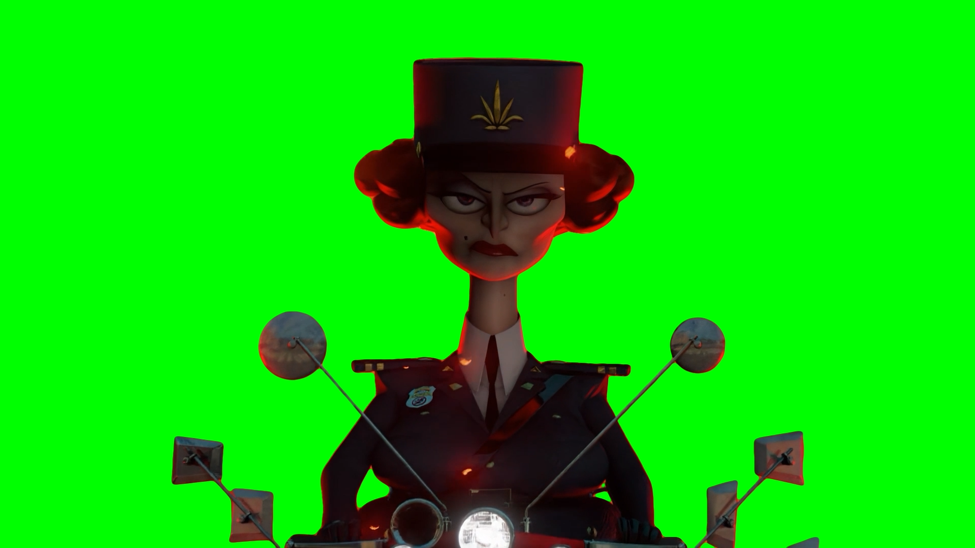 DuBois going through fire meme - Madagascar 3 (Green Screen)