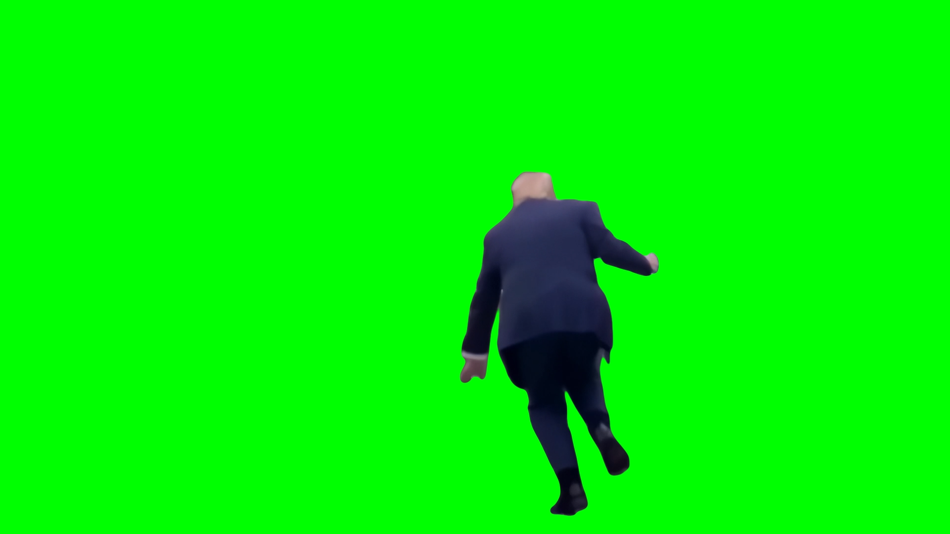 Donald Trump Tripping On Stairs meme (Green Screen)