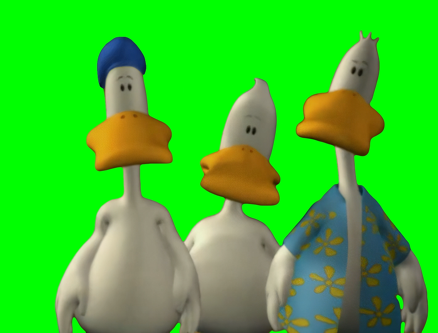 Sitting Ducks - You'll Have To Get Jobs meme V2 (Green Screen)