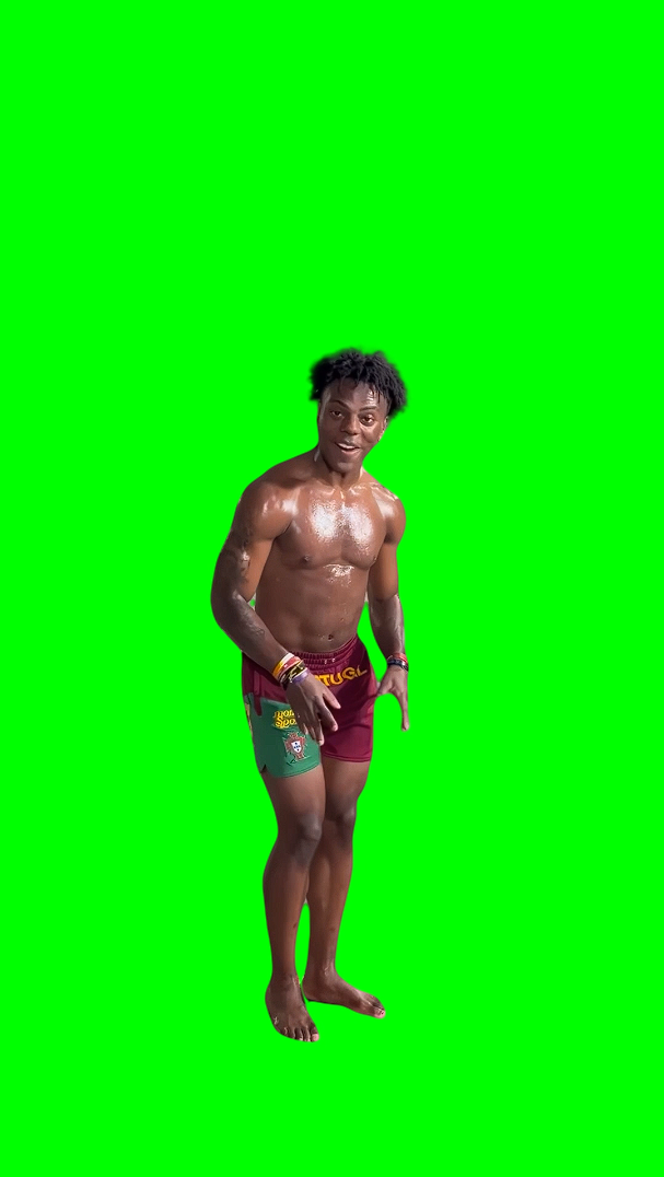 IShowSpeed Backflip on Mousetrap Challenge meme  (Green Screen)