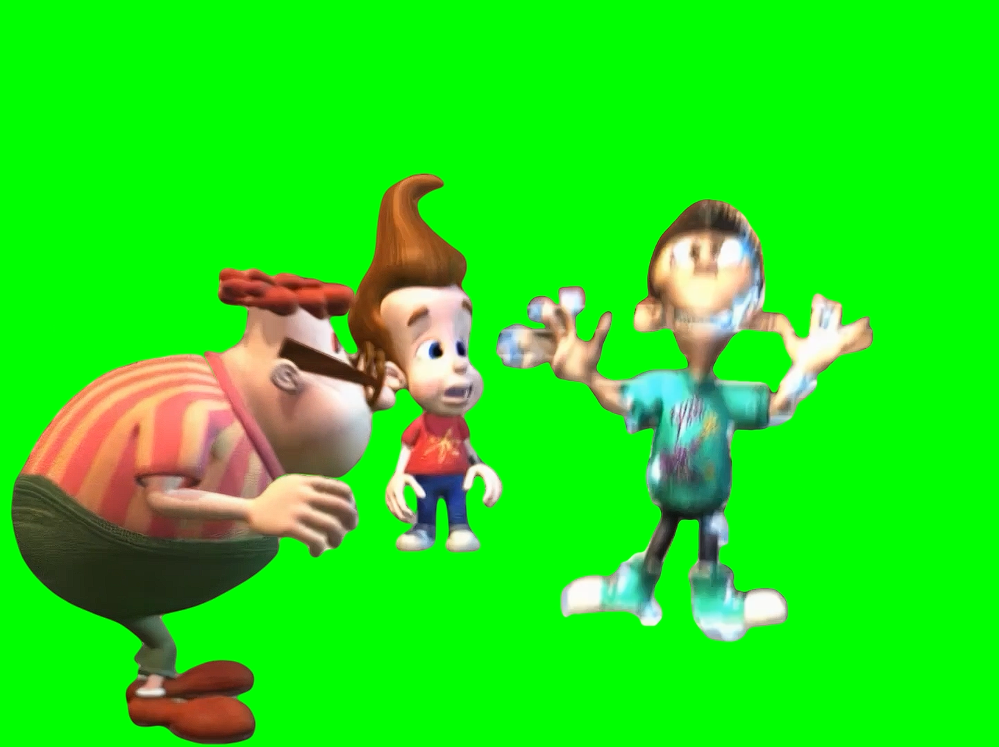 Sheen Eating Shock Candy meme - Jimmy Neutron  (Green Screen)