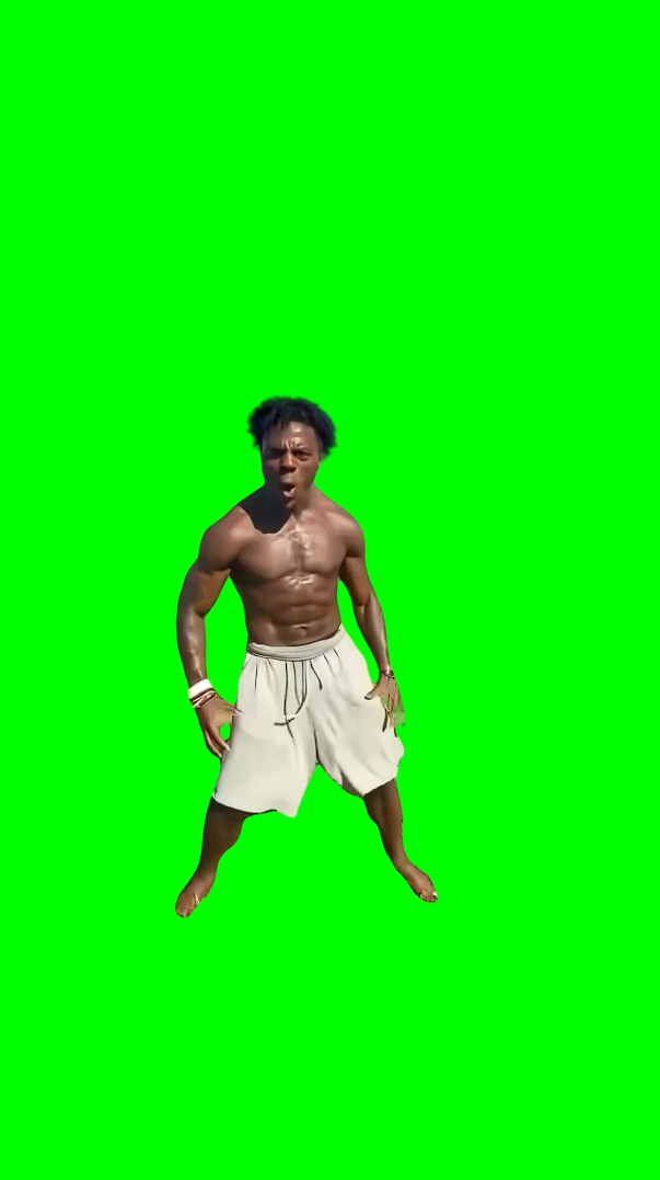 IShowSpeed Walking On Water meme (Green Screen)