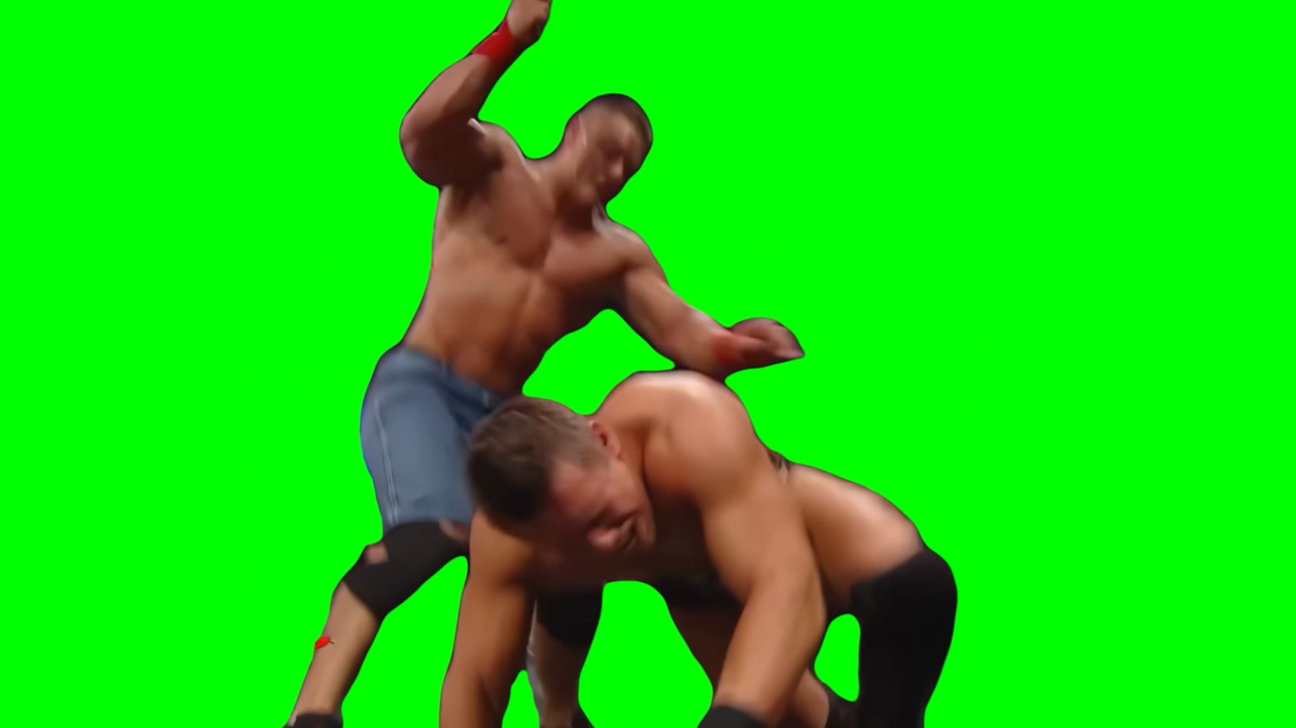 John Cena Whipping With Belt meme (Green Screen)