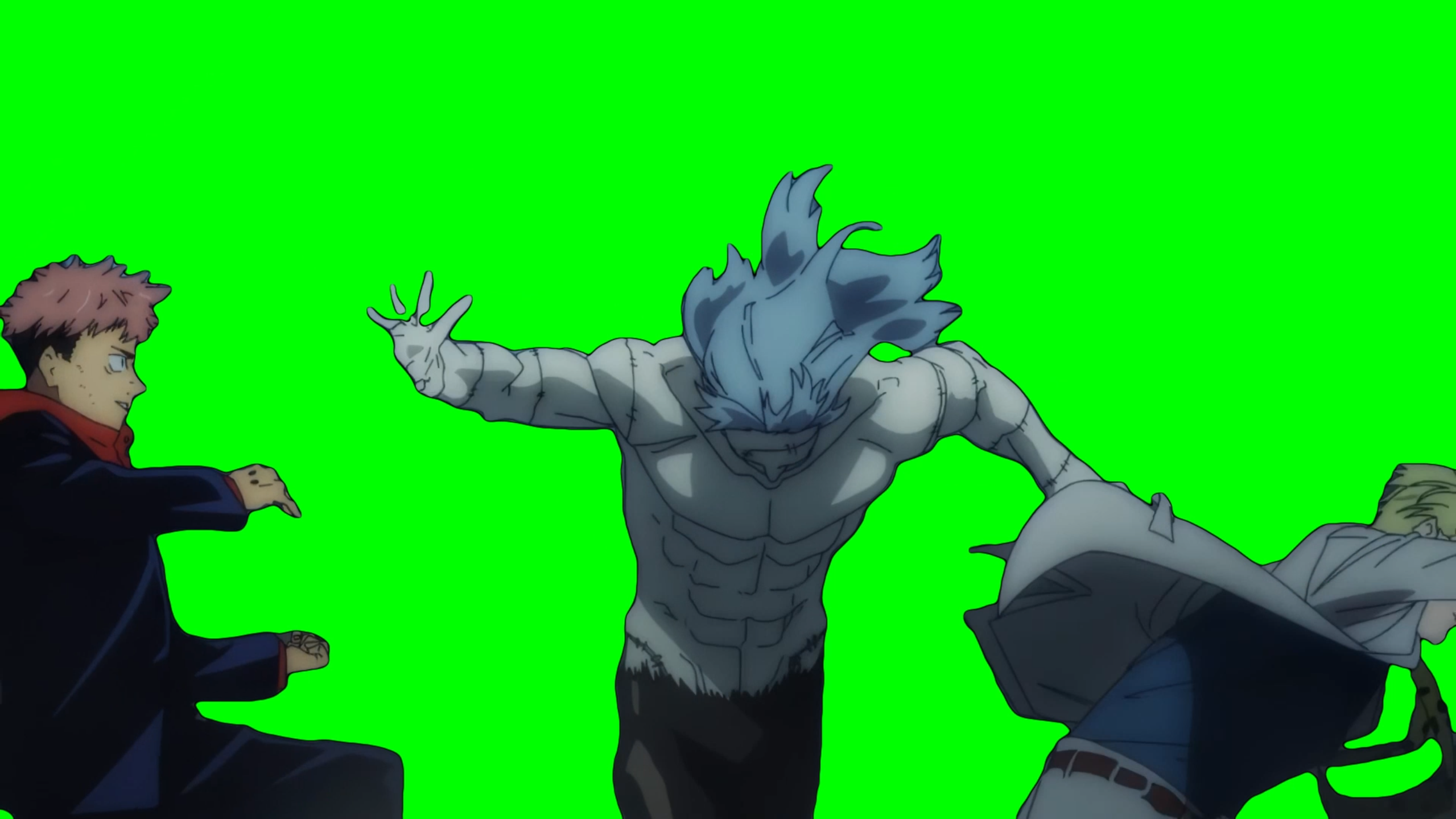 Nanami and Itadori Beating Up Mahito meme - Jujutsu Kaisen (Green Screen)