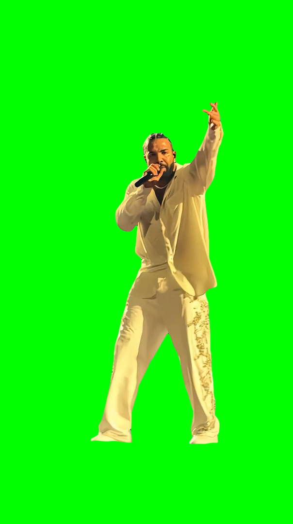 Drake Dancing at Concert meme (Green Screen)
