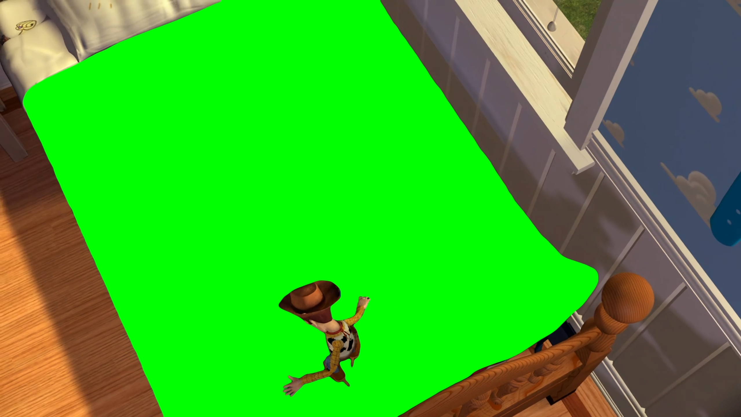 Woody Posters Getting Replaced meme - Toy Story (Green Screen)