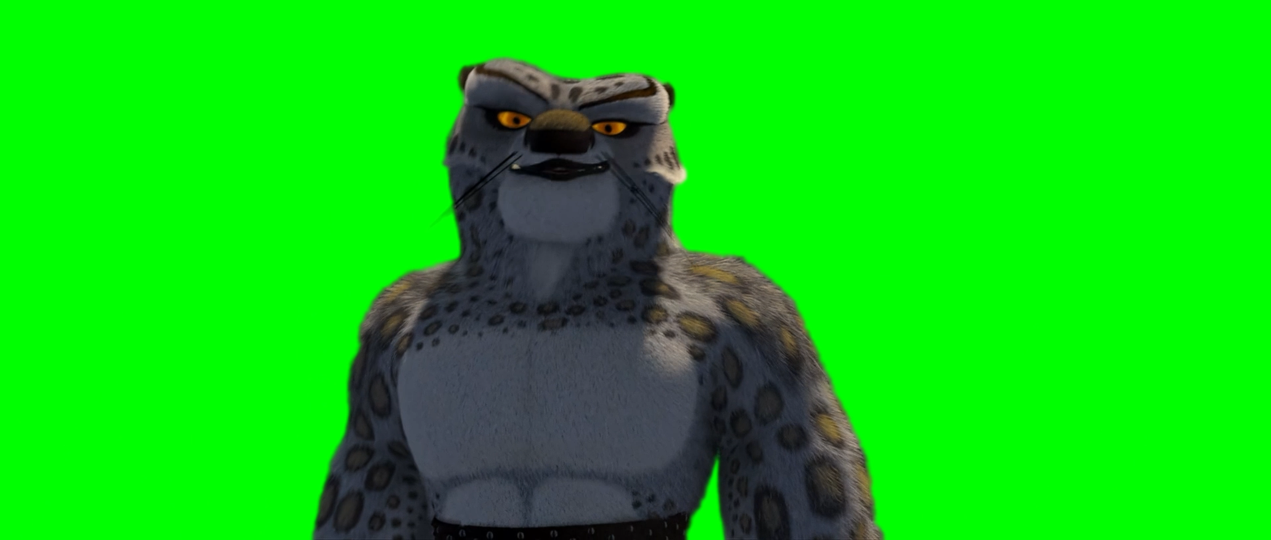 Tai Lung saying ''Shifu Taught You Well!'' meme - Kung Fu Panda (Green Screen)