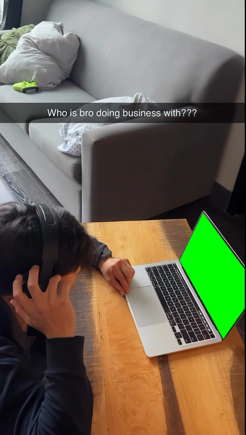 Business with Ben the Dog meme - Justin Lin (Green Screen)