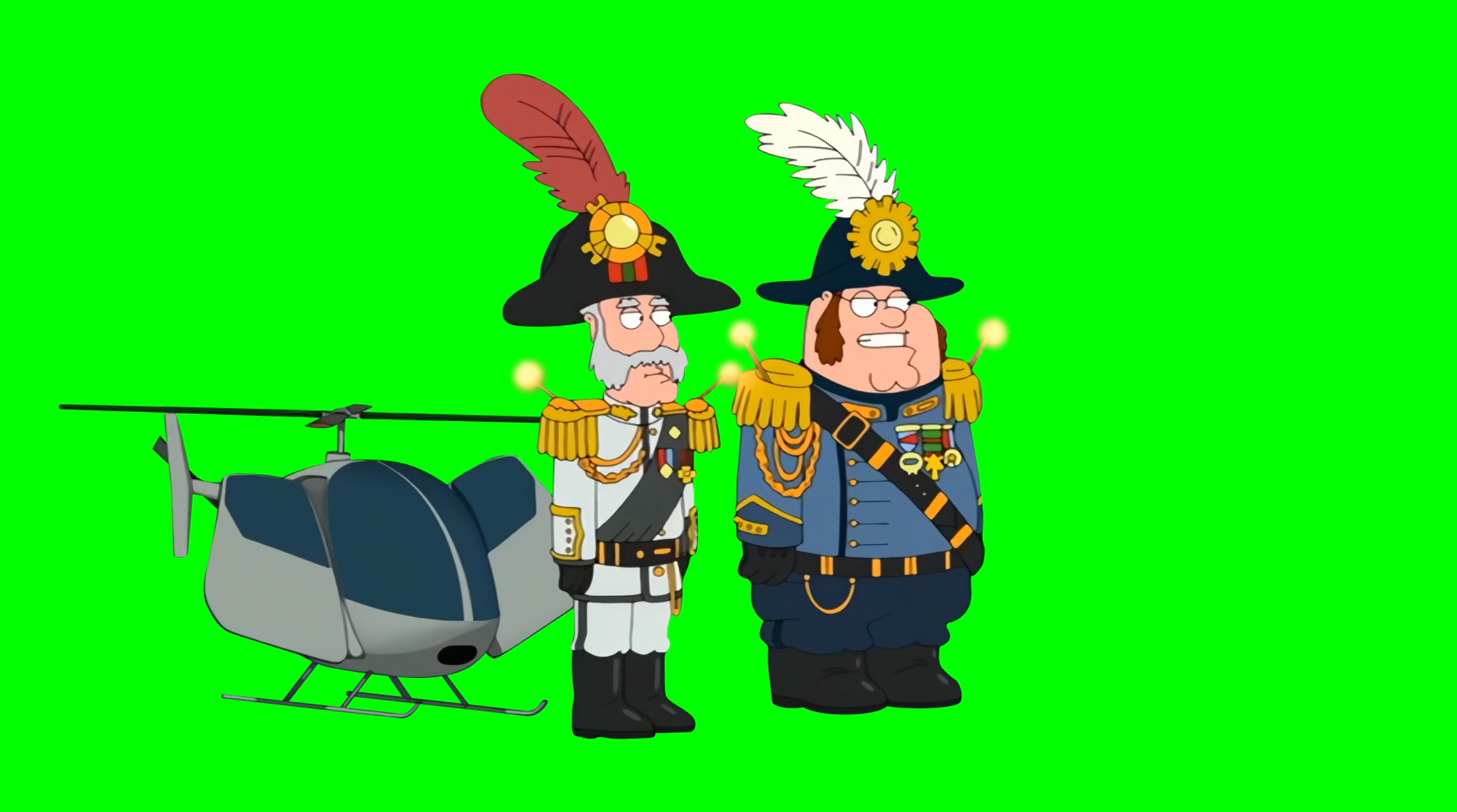 Peter Griffin and Carter Big Entrance meme - Family Guy (Green Screen)