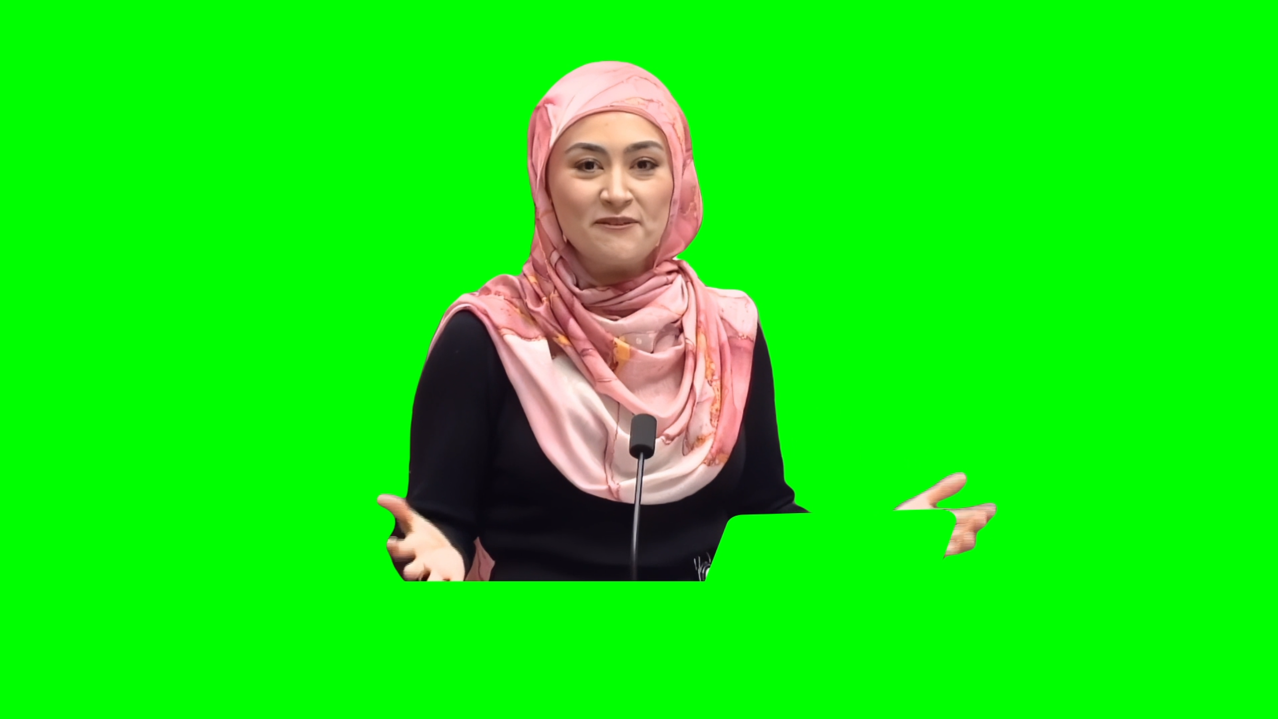 Australian Brainrot Parliament Speech meme - Fatima Payman (Green Screen)