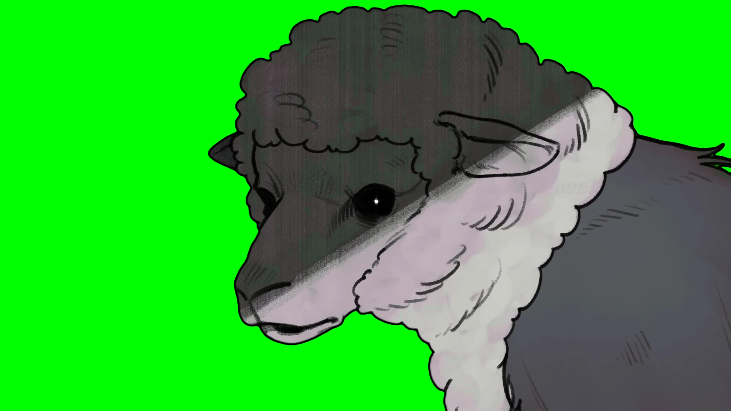 Wolf in Sheep's Clothing meme (Green Screen)