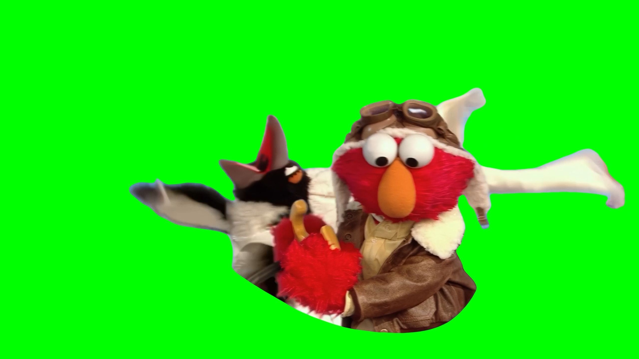 Elmo Flying Plane and Saying 