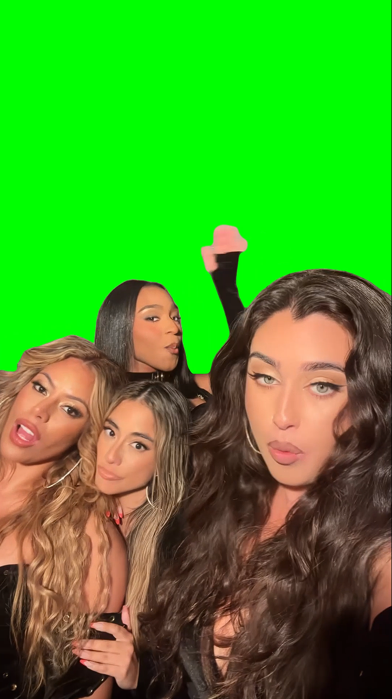 Fifth Harmony singing All In My Head meme (Green Screen)