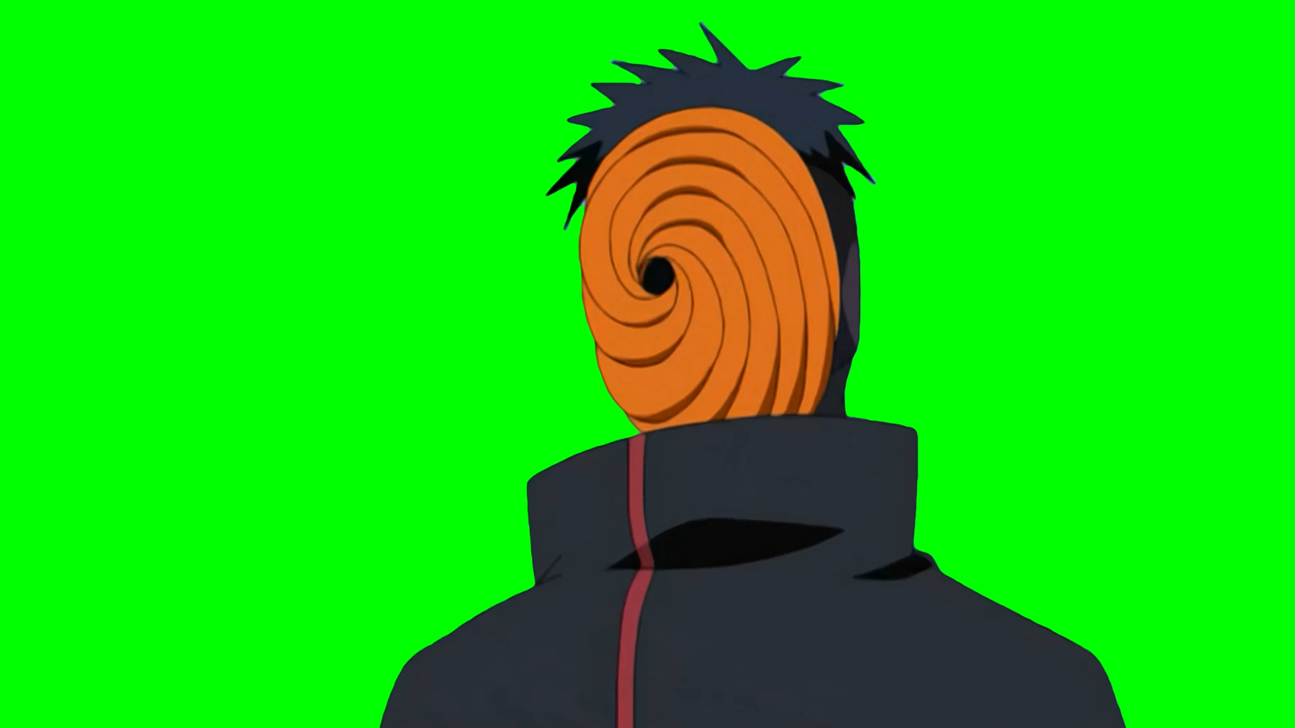 Tobi Disappearing meme - Naruto: Shippuden (Green Screen)