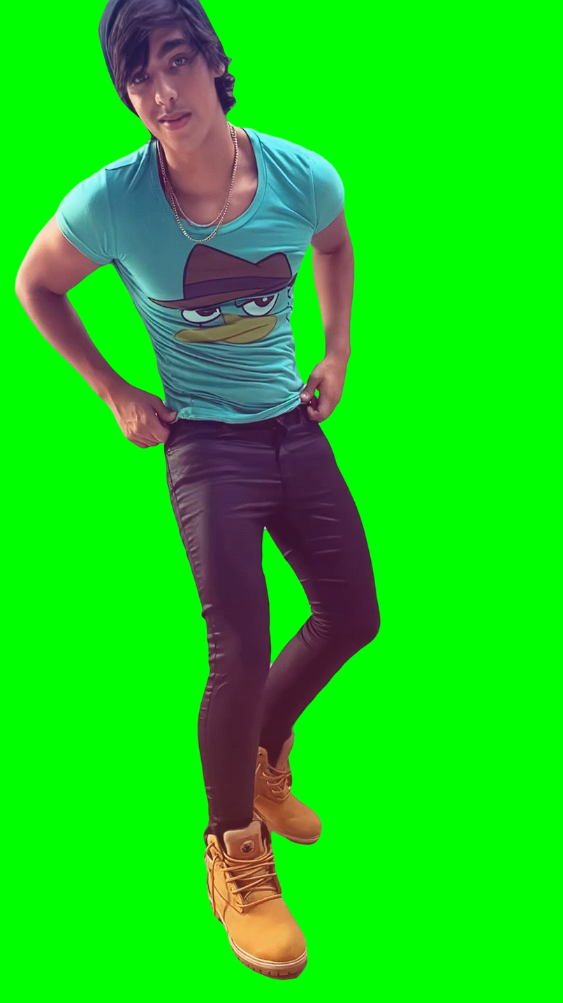 Perry the Platypus Swag meme (Green Screen)