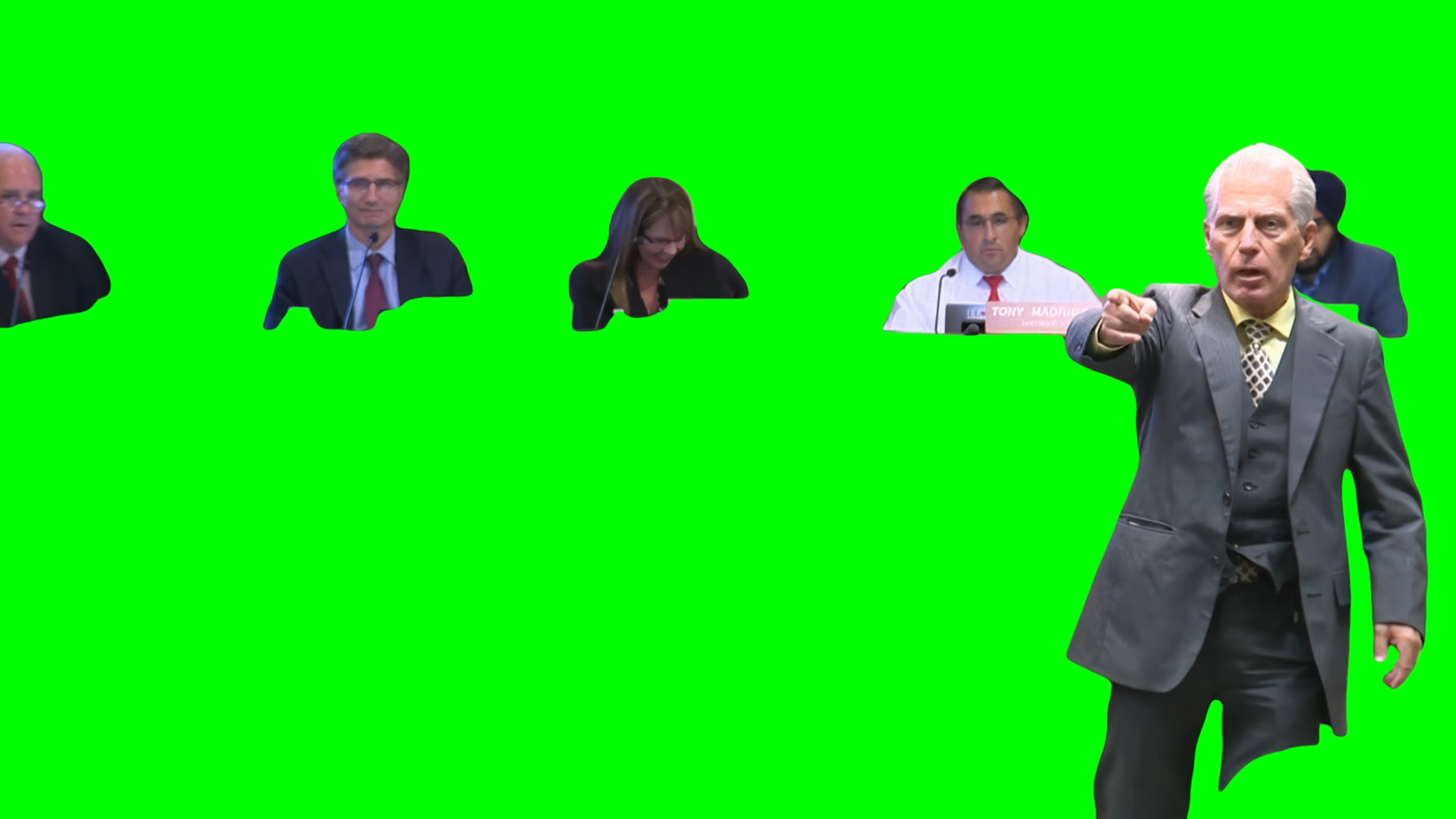 We Are A Totally Peaceful Racist Group meme V2 (Green Screen)