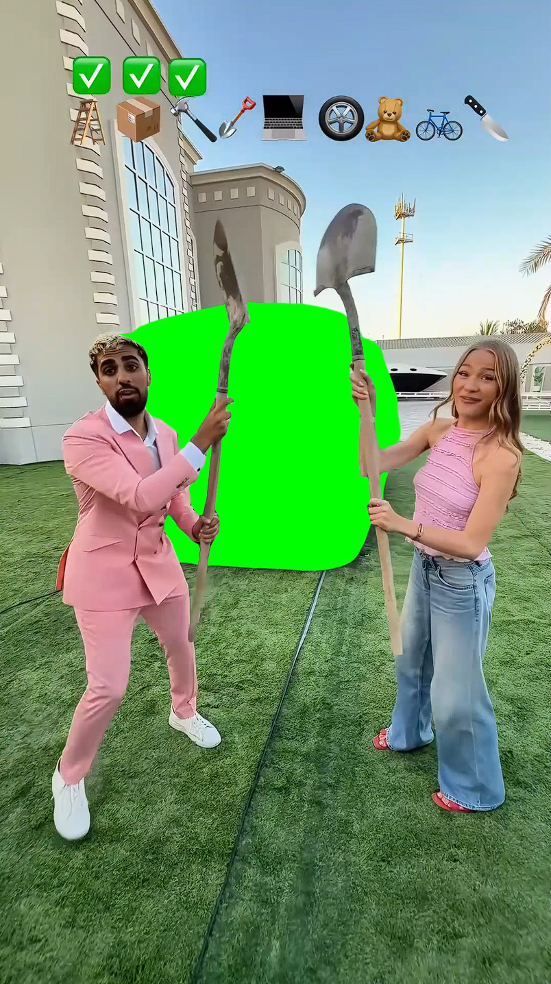 Movlogs Throwing Things at Supercar meme (Green Screen)