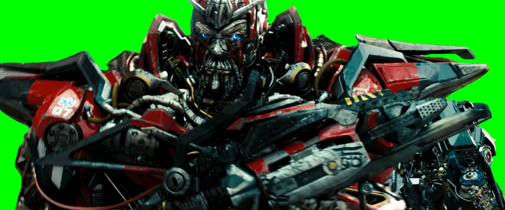 Sentinel Killing Ironhide meme - Transformers 3: Dark of the Moon (Green Screen)