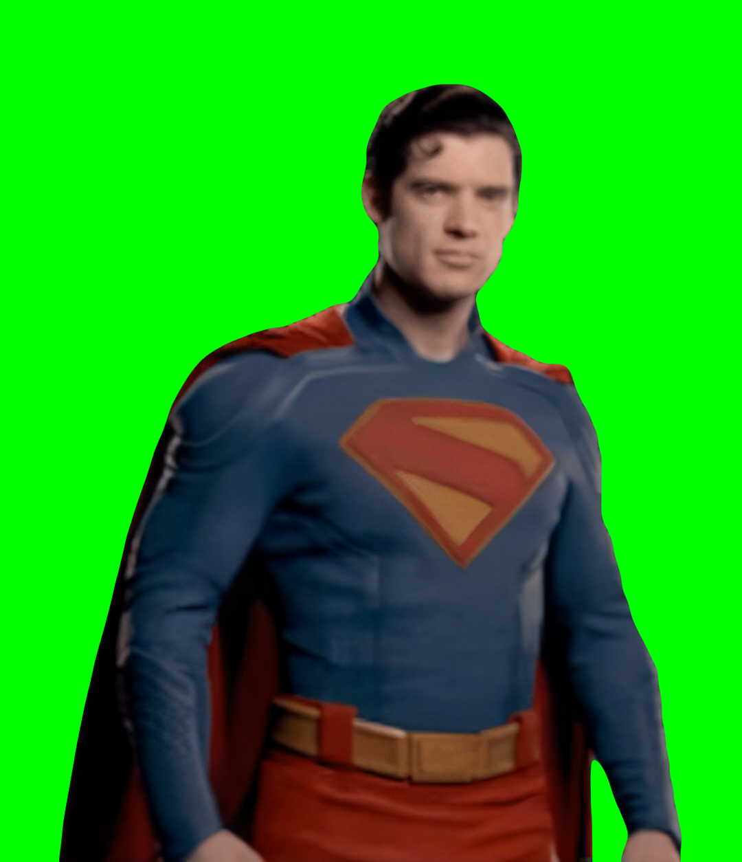 Superman Staring meme - Daren Corenswet (Green Screen)