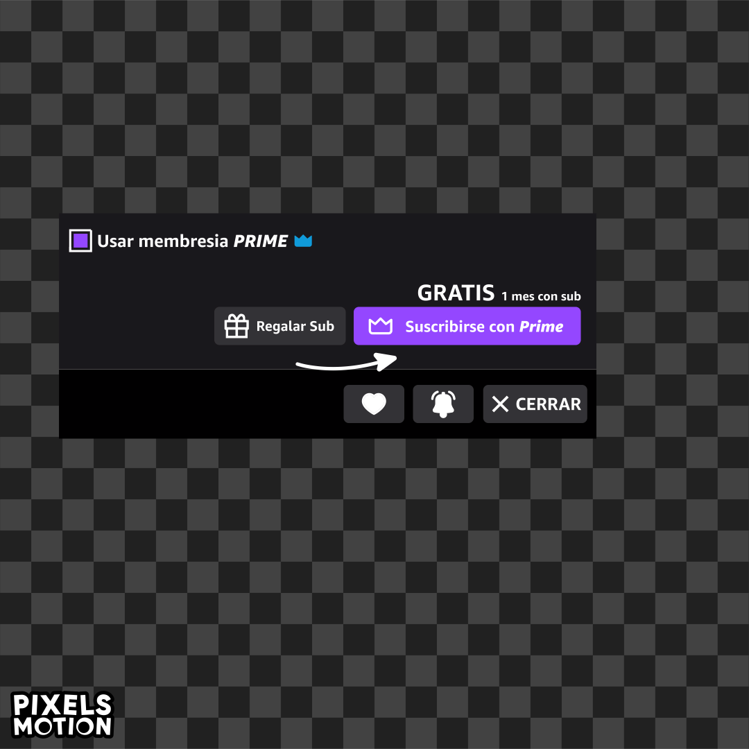 Twitch Prime Detailed Animation Spanish version CreatorSet