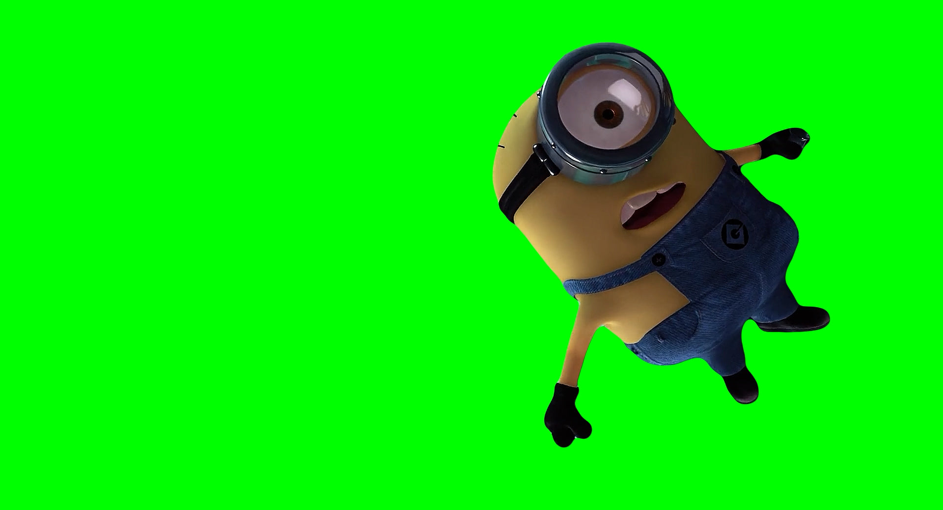 Despicable Me - Minion flying meme (Green Screen)