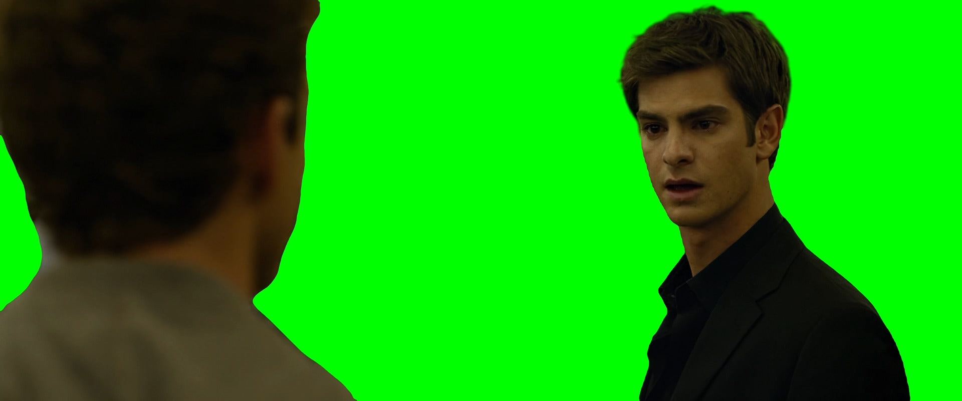Andrew Garfield Fake Punching Justin Timberlake meme (Green Screen)
