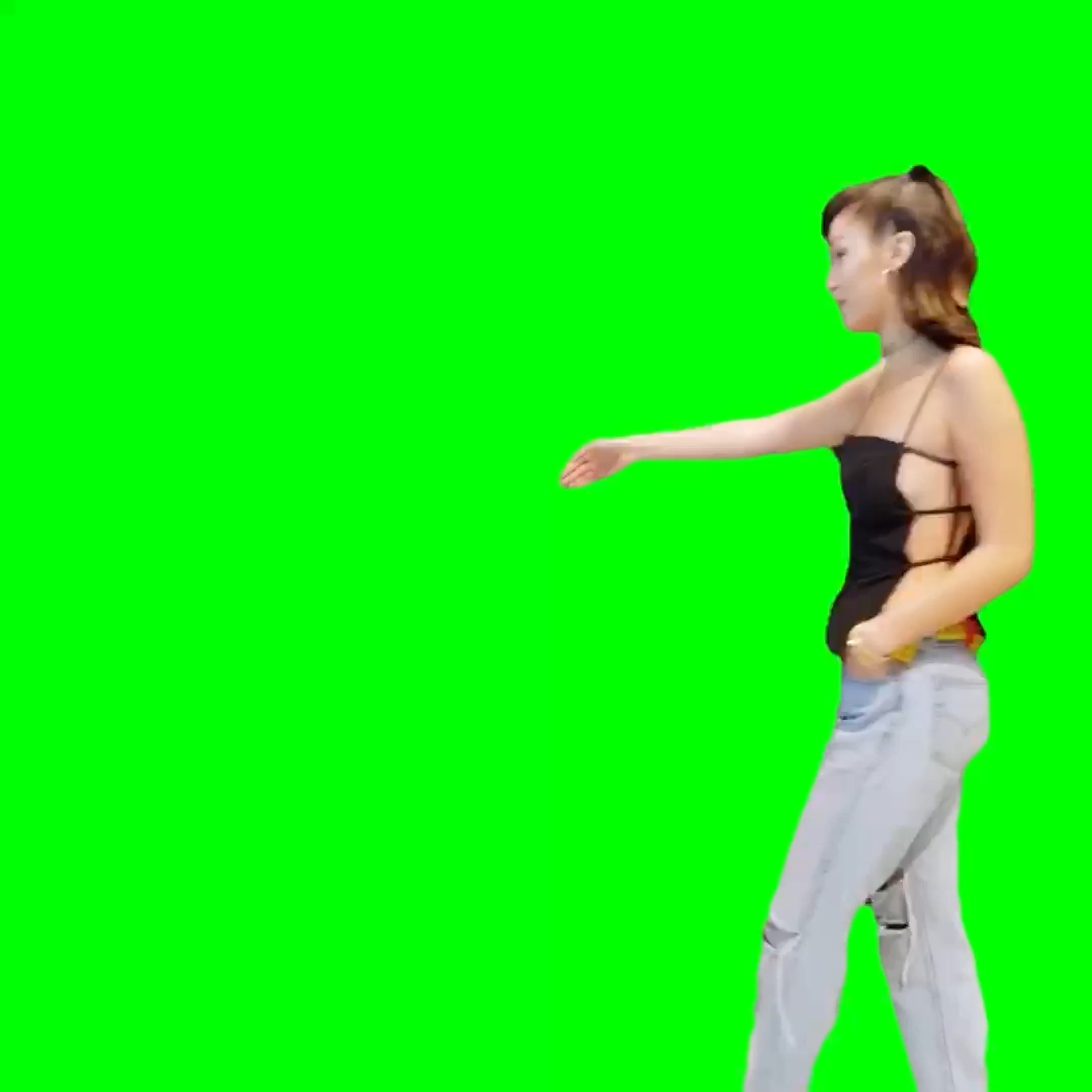 Bella Hadid going sneaker shopping with complex (Green Screen)