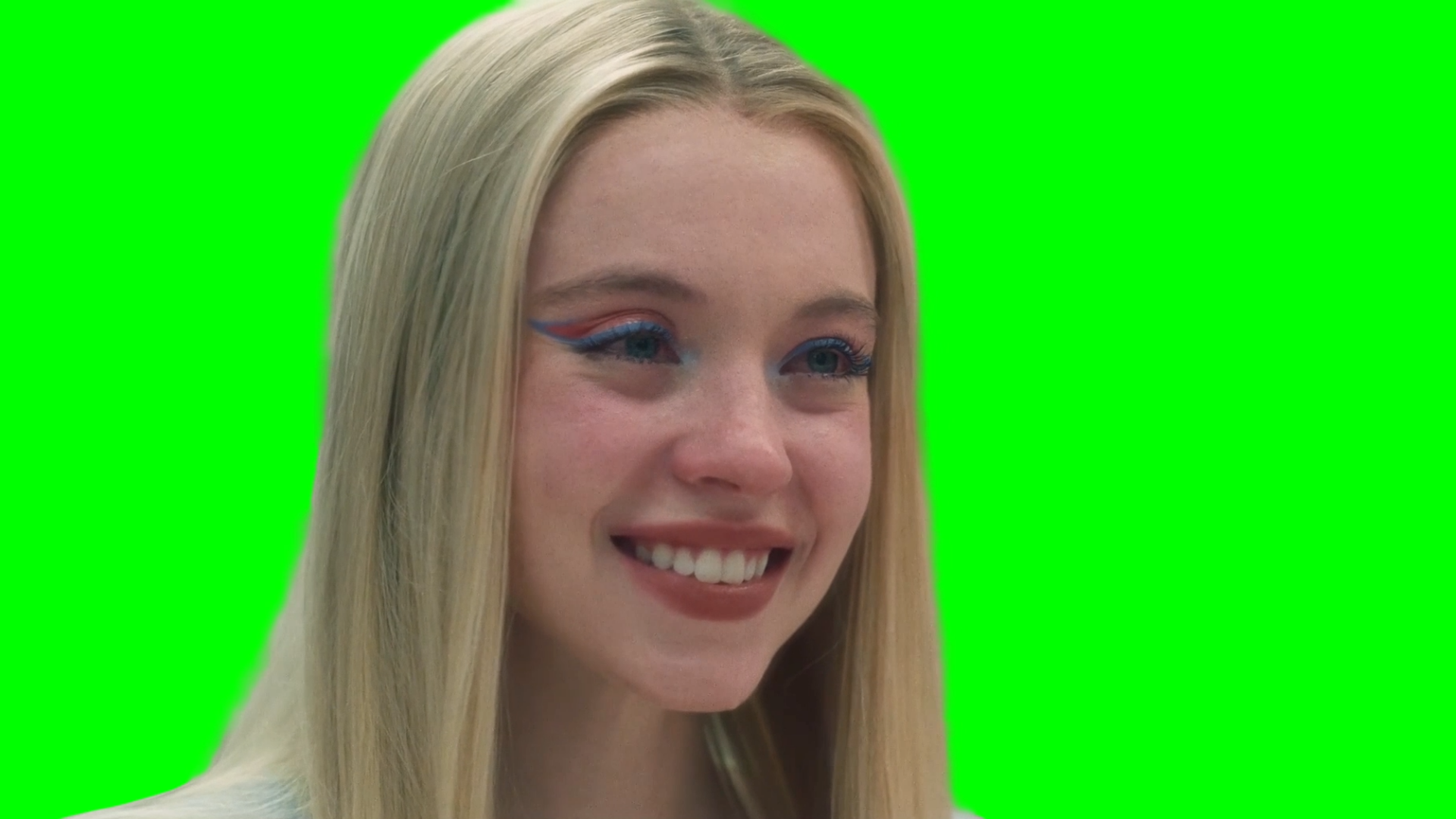 Sydney Sweeney crying and smiling - Euphoria (Green Screen)