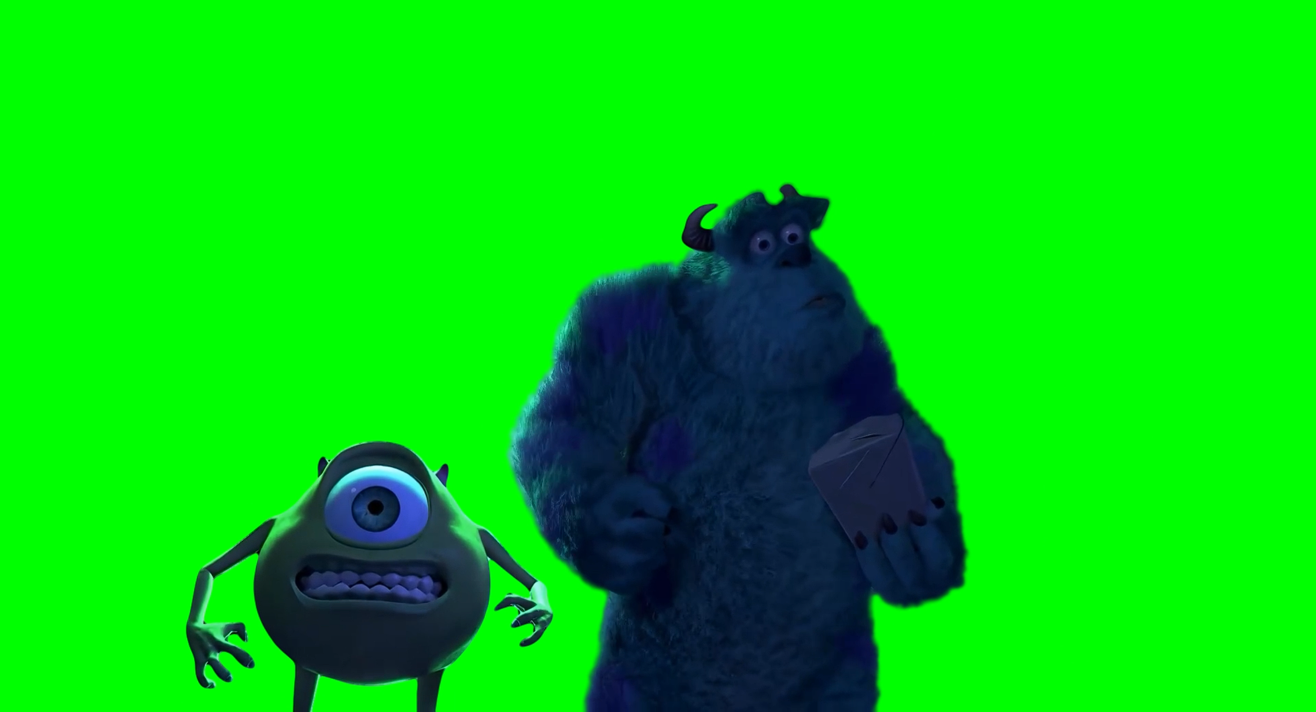 Monsters Inc Explosion meme (Green Screen)