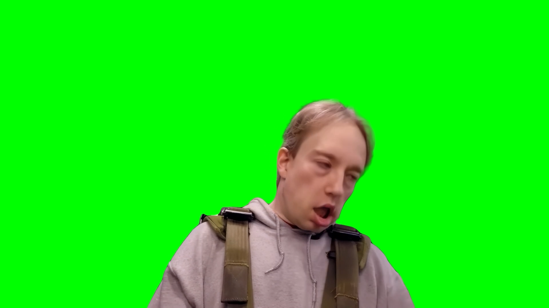 Tom Scott Fainting from G Force meme (Green Screen)