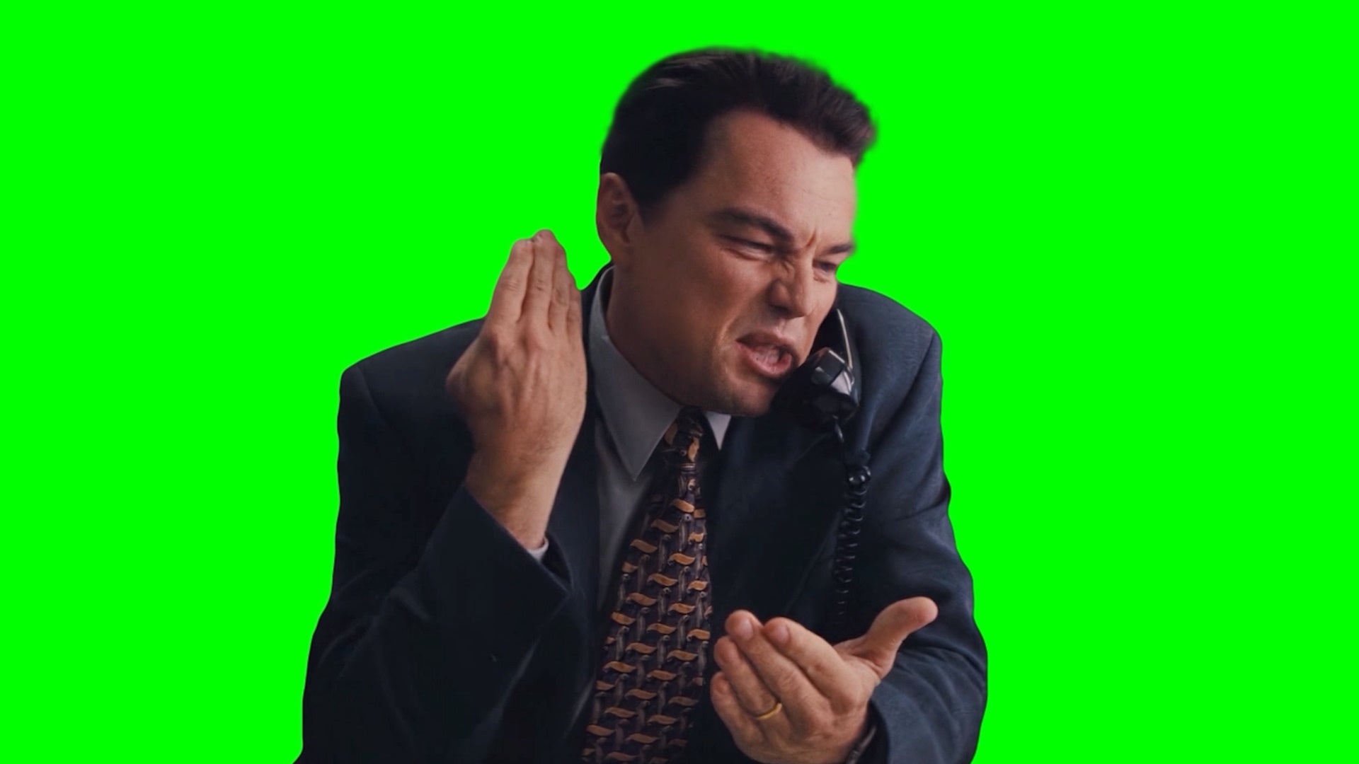The Wolf of Wall Street meme - The Reason For The Call Today John Is (Green Screen)