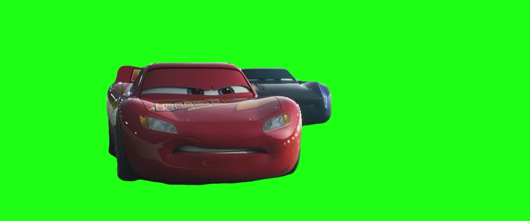 Jackson Storm saying “Enjoy your retirement!” to Lightning McQueen meme - Cars 3 movie (Green Screen)