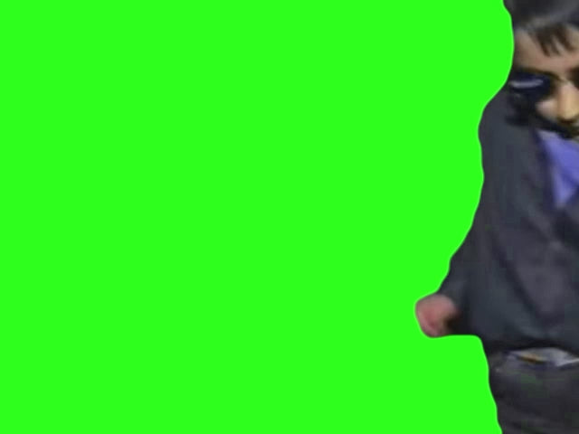 Kid Dancing in the Club and can't be bothered (Green Screen)