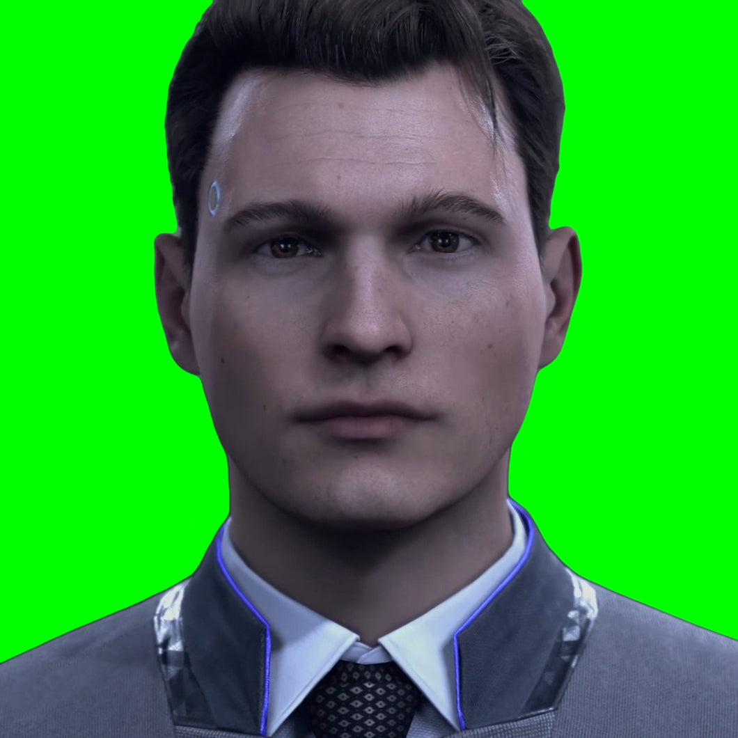 Connor Adjusts His Tie - Detroit Become Human (Green Screen)
