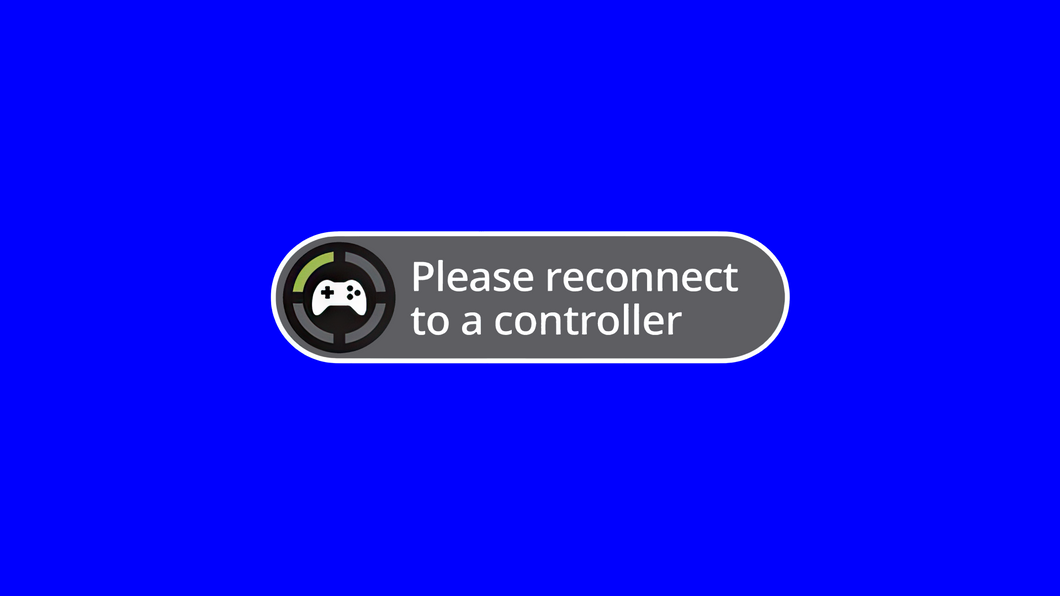 Xbox - Please Reconnect Controller Meme Template (Green Screen)