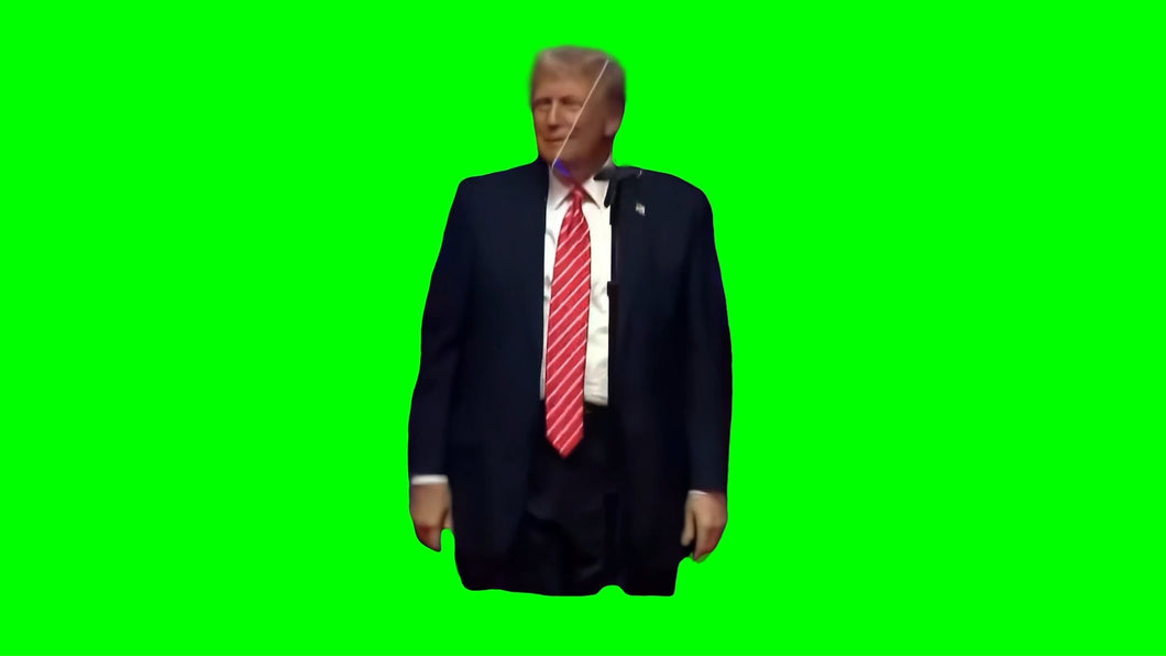 Donald Trump dancing to YMCA meme (Green Screen)