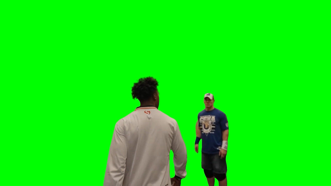 John Cena scaring IShowSpeed meme  (Green Screen)