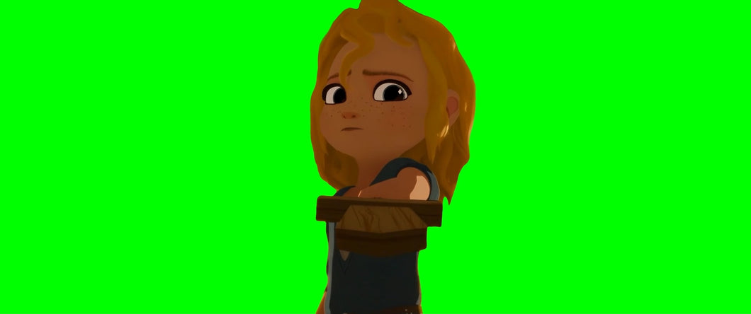 Go Back to the Shadows from Whence you Came meme - Nimona (Green Screen)