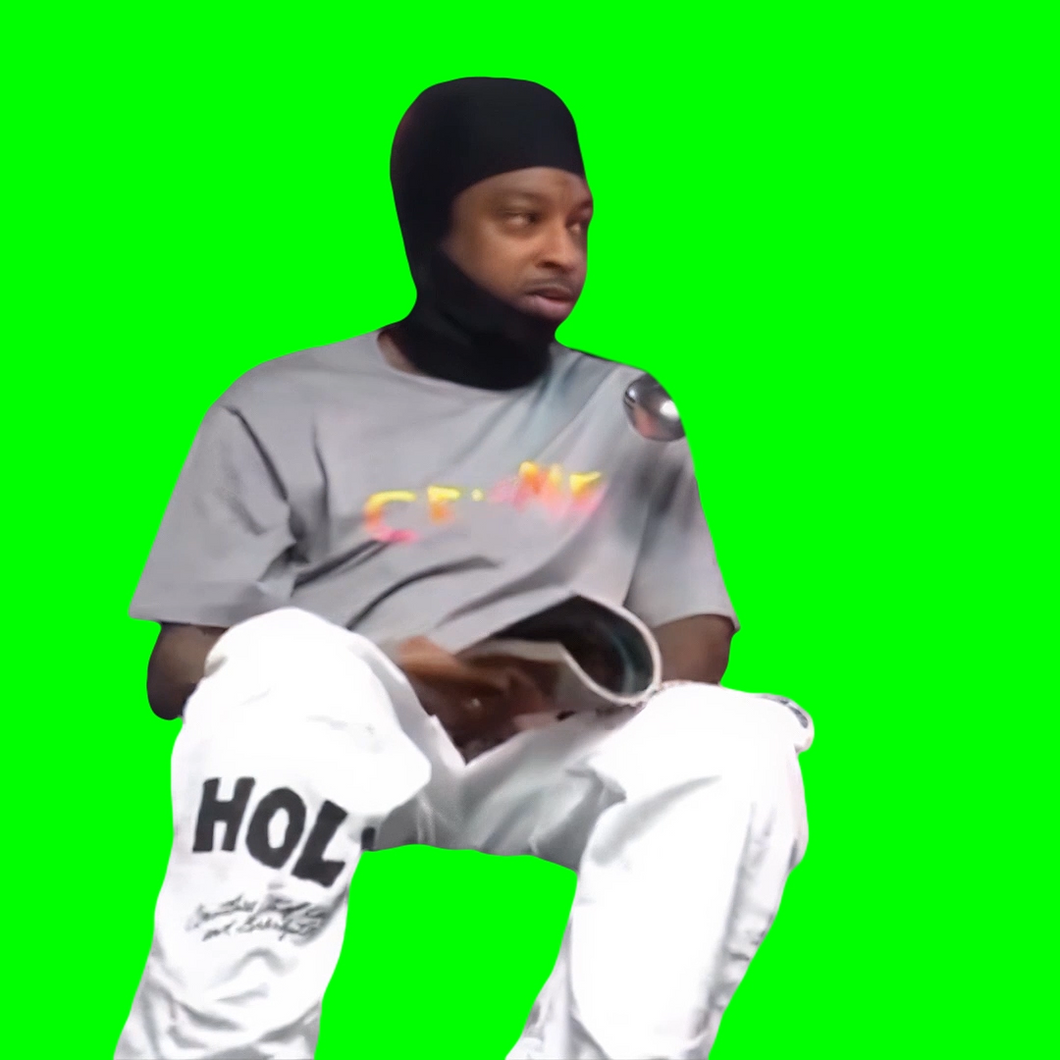 No Time For Bullshit - 21 Savage meme (Green Screen)