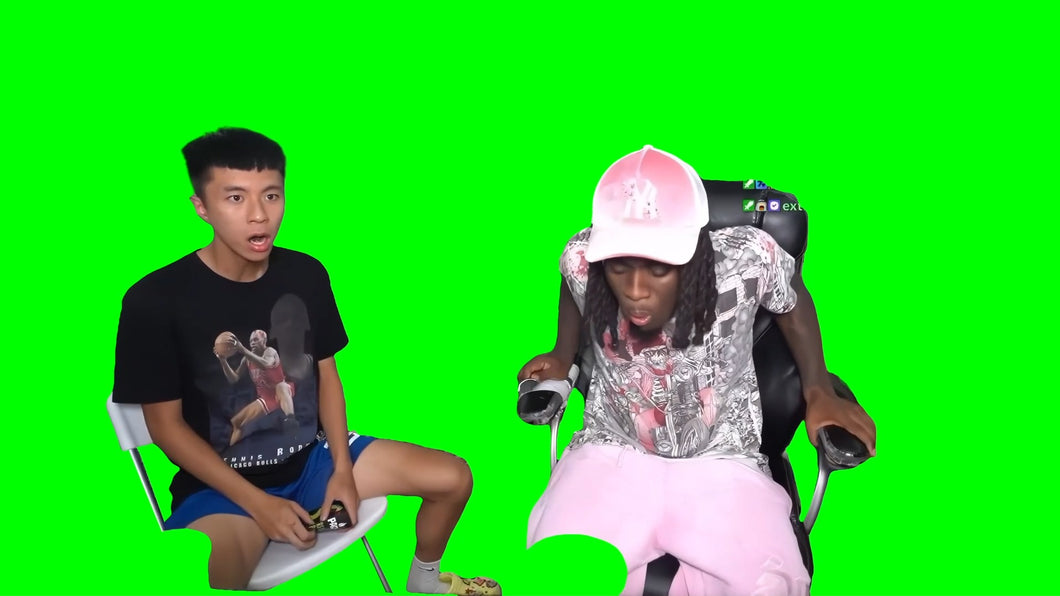 Ray and Kai being angry meme - Kai Cenat Livestream (Green Screen)