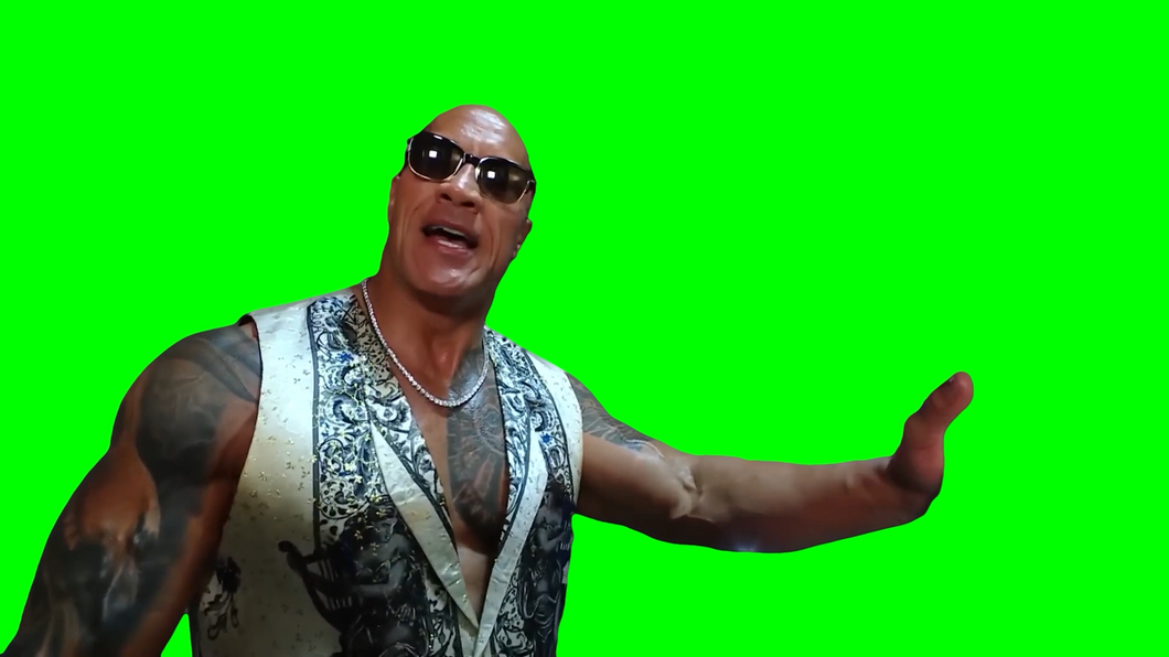 The Rock screaming 