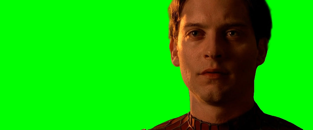 Tobey Maguire screaming meme - Spider-Man 2 (Green Screen)
