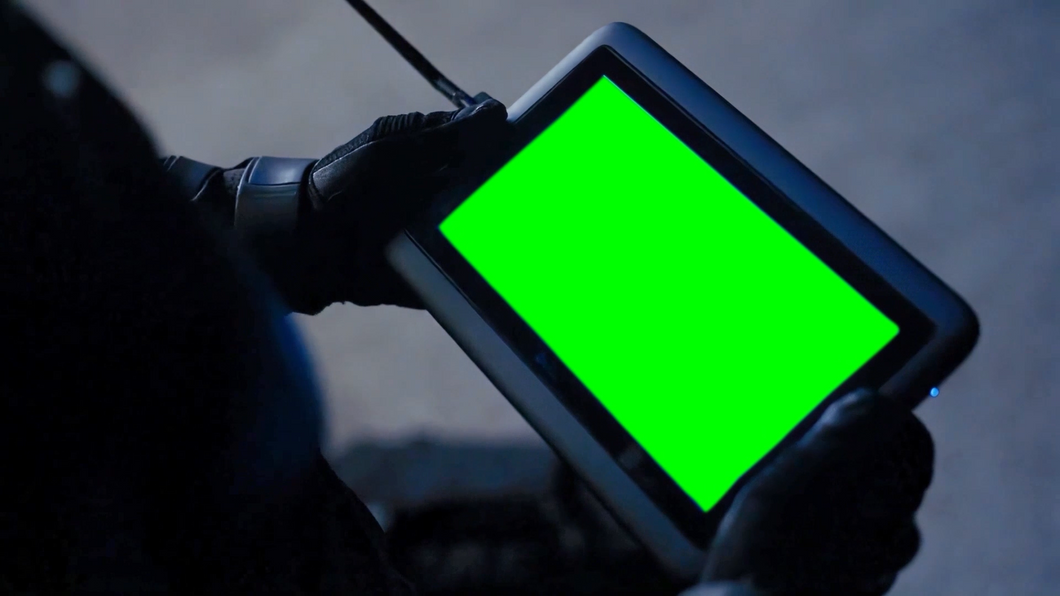 Batman Looking at iPad meme - The Dark Knight Rises (Green Screen)