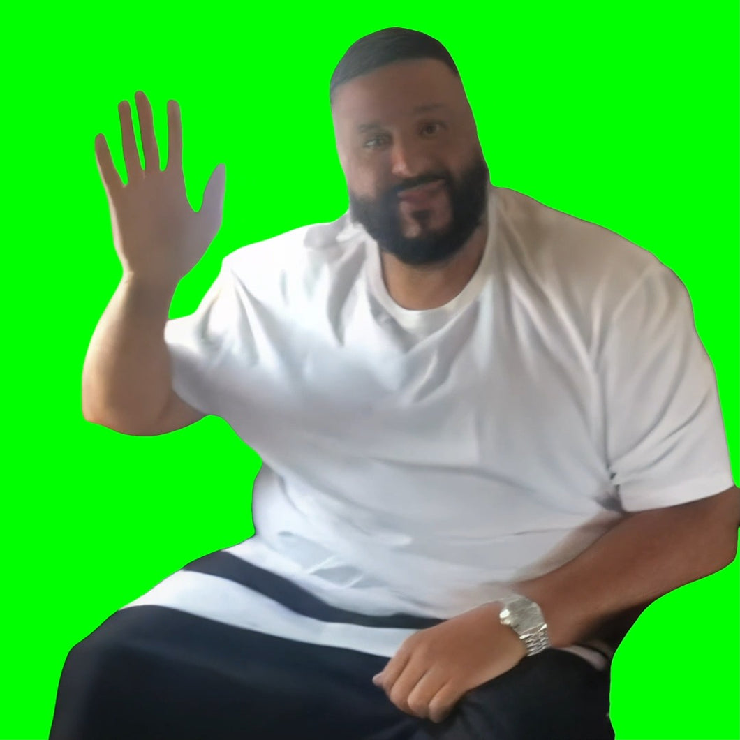 DJ Khaled waving meme (Green Screen)