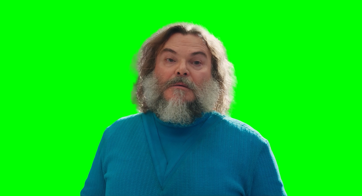 Jack Black Saying "I AM STEVE!" Meme - A Minecraft Movie (Green Screen ...