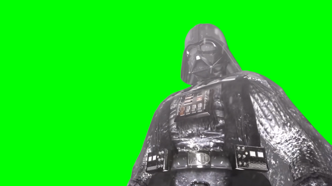 Darth Vader - I Lied - Star Wars: The Force Unleashed meme (Green Screen)