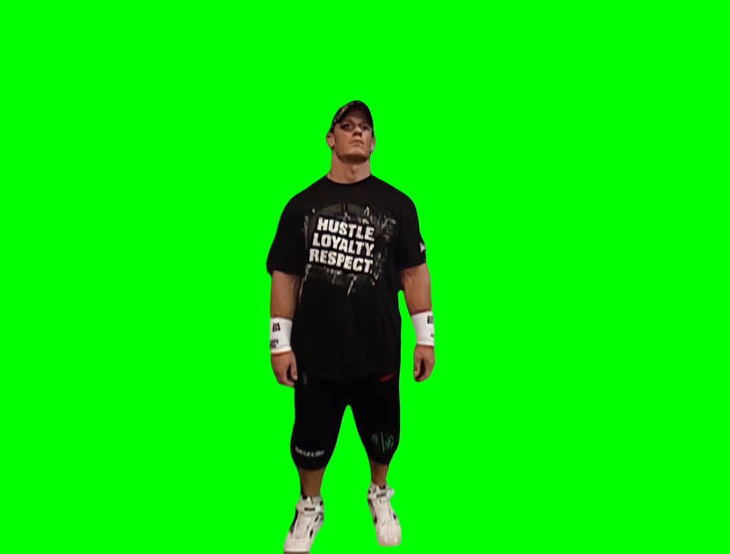 John Cena comes in and everybody looking at him meme (Green Screen)