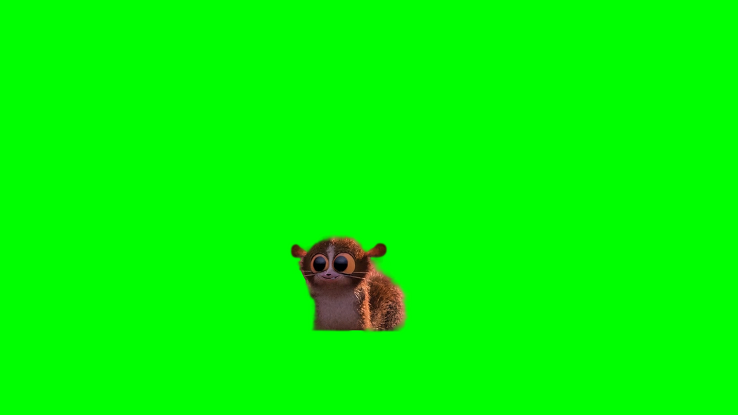 Mort getting chased by a shark meme - Madagascar 2 (Green Screen)