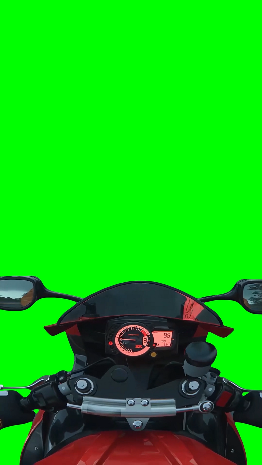Motorcycle Crash meme (Green Screen)